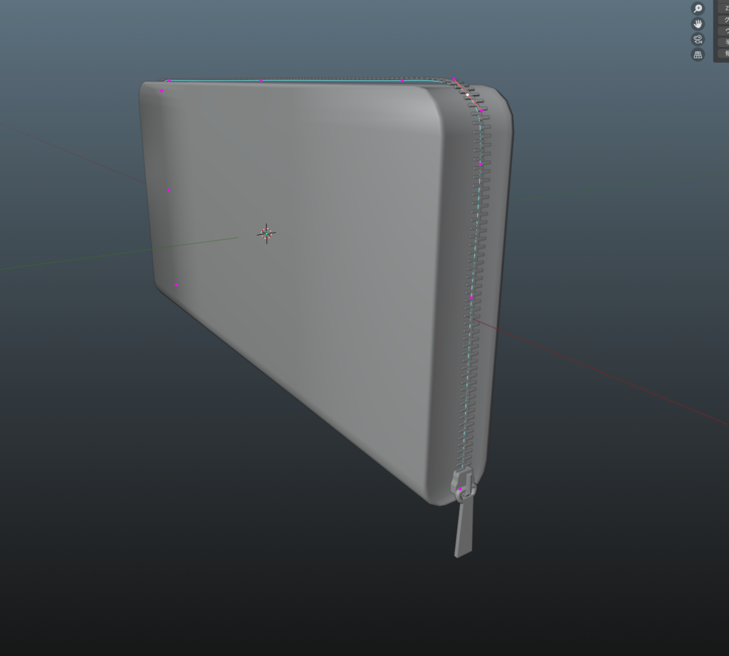 Zipper made with geometry nodes