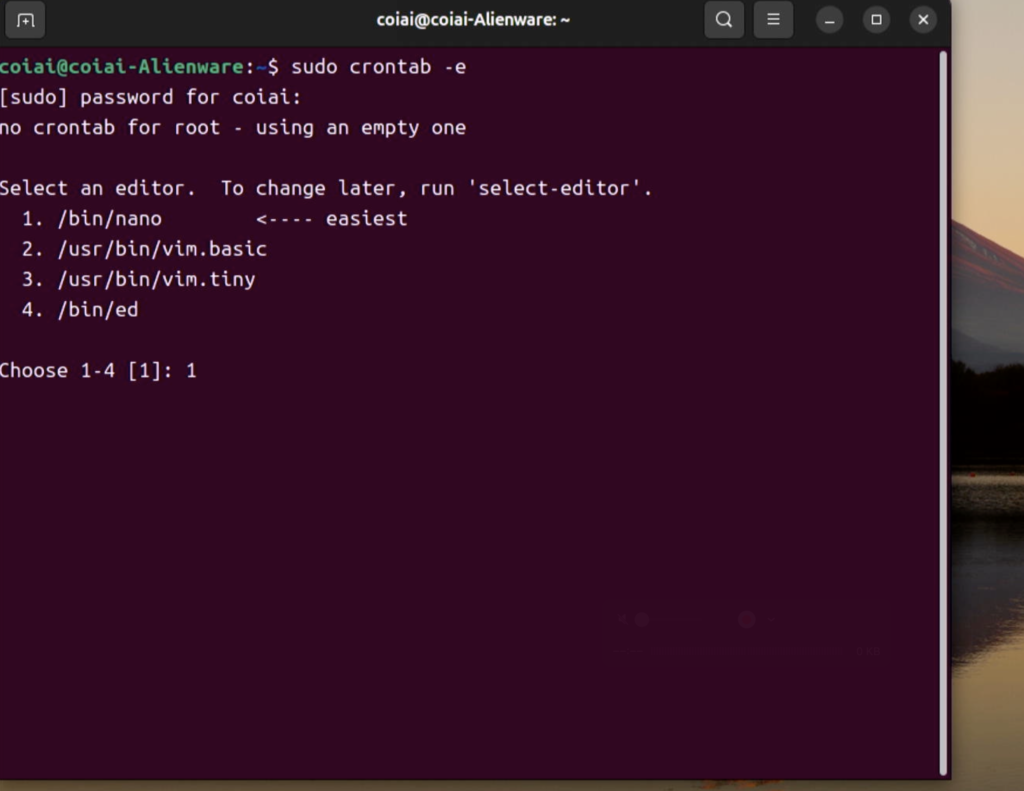 crontab